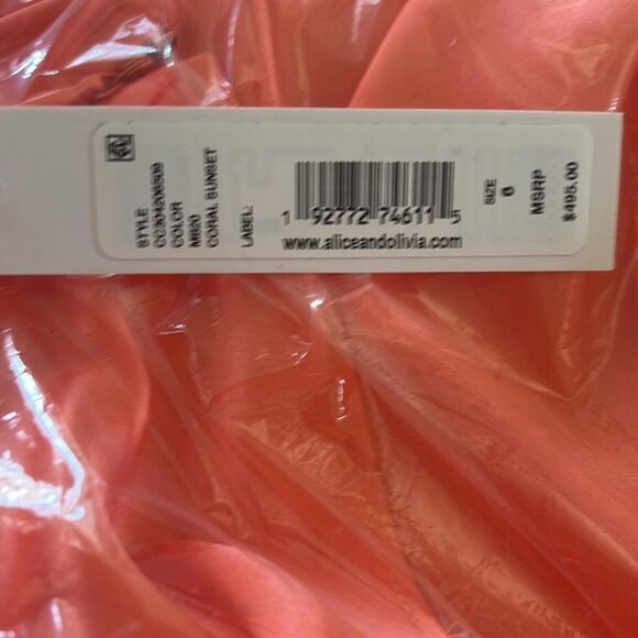 Alice + Olivia Zumi Sleeveless Halter Maxi Dress NWT size 6 $495 - Picture 8 of 8